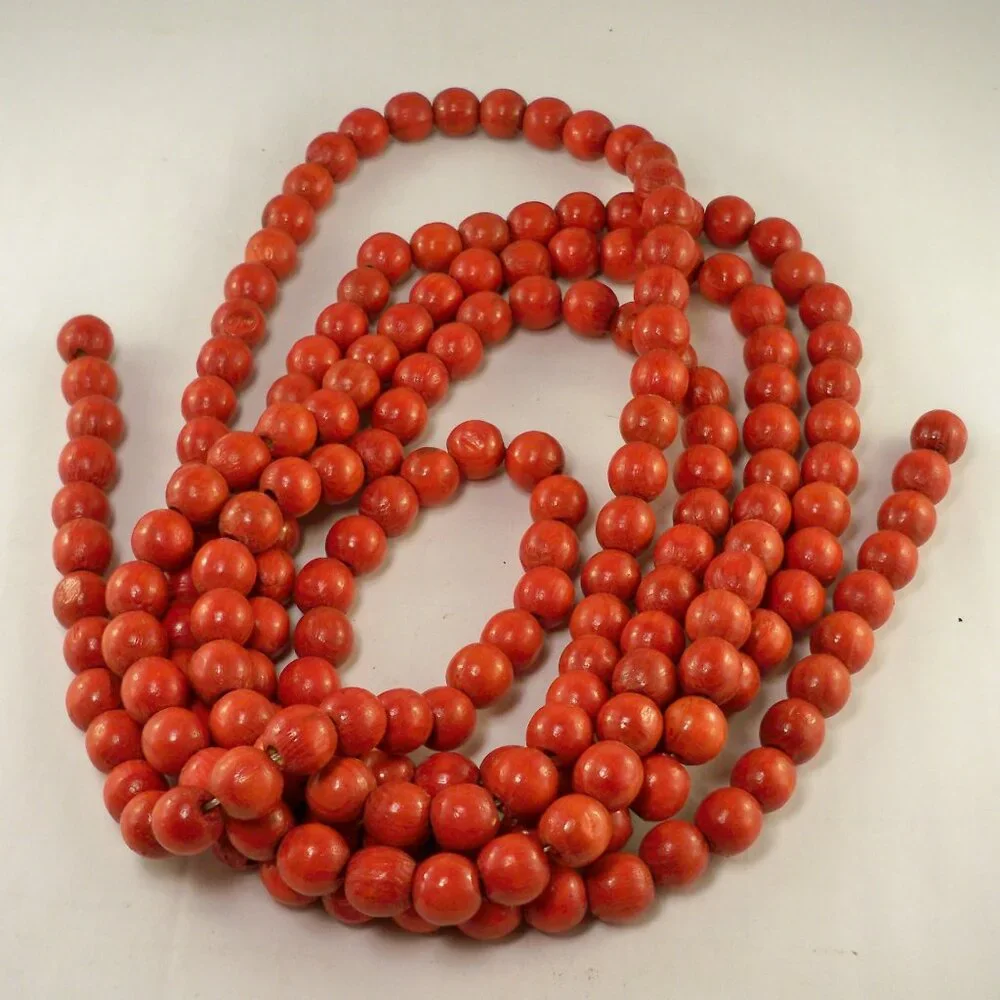 5 Red Beaded Garlands *105